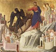Duccio di Buoninsegna The Temptation of Christ on the Mountain oil painting reproduction